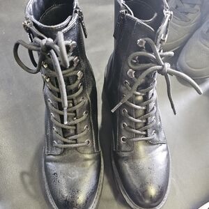 Guess Black Combat Boots